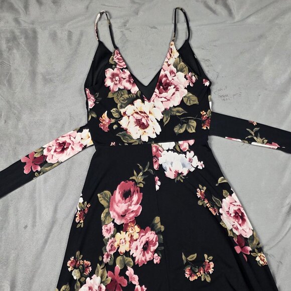 Windsor Black Pink Floral Maxi Dress S make an offer - Picture 9 of 9